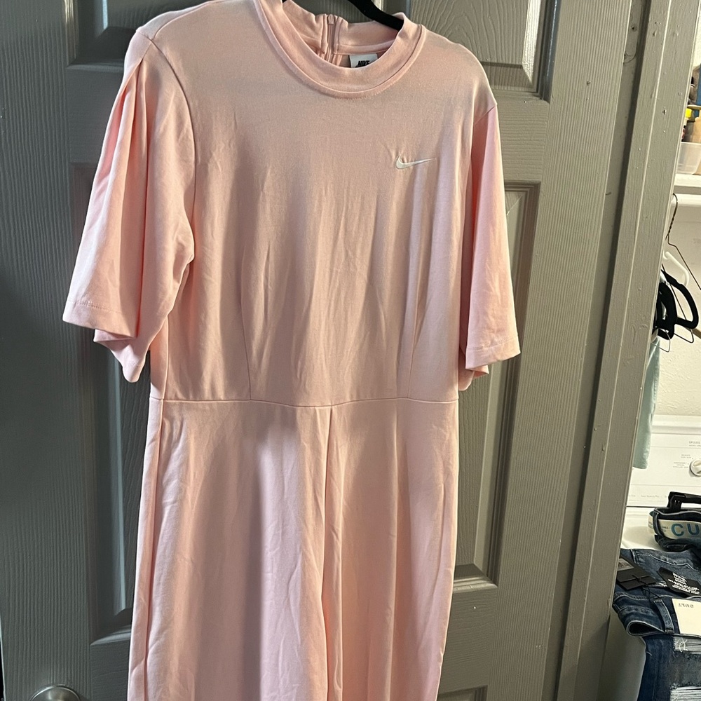 Nike Light Pink Short Sleeve Jumpsuit